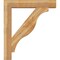 Ekena Millwork Funston Block Rough Sawn Bracket w/ Offset Brace, Western Red Cedar, 8"W x 42"D x 48"H BKT0806X42X48FST05RWR - alternate 3